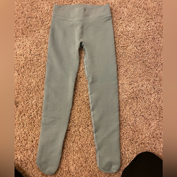 Gymshark pause seamless leggings. Small. Blueish/greenish color. - Picture 1 of 4